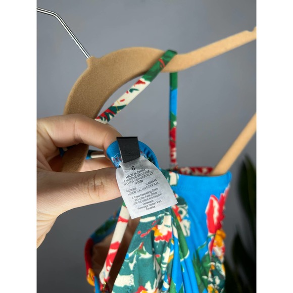 J Crew Floral Ruched One Piece Swimsuit 6 - Picture 3 of 4